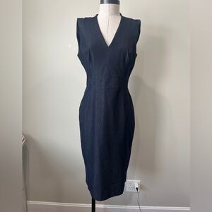 White House Black Market Navy Denim Dress